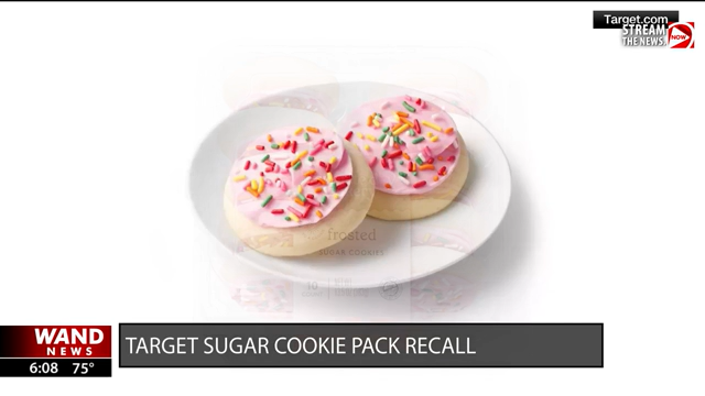 Sugar cookies sold at Target recalled
